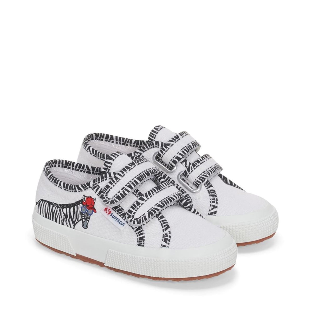 2750 KIDS STRAP ZEBRA A7J WHITE BLACK