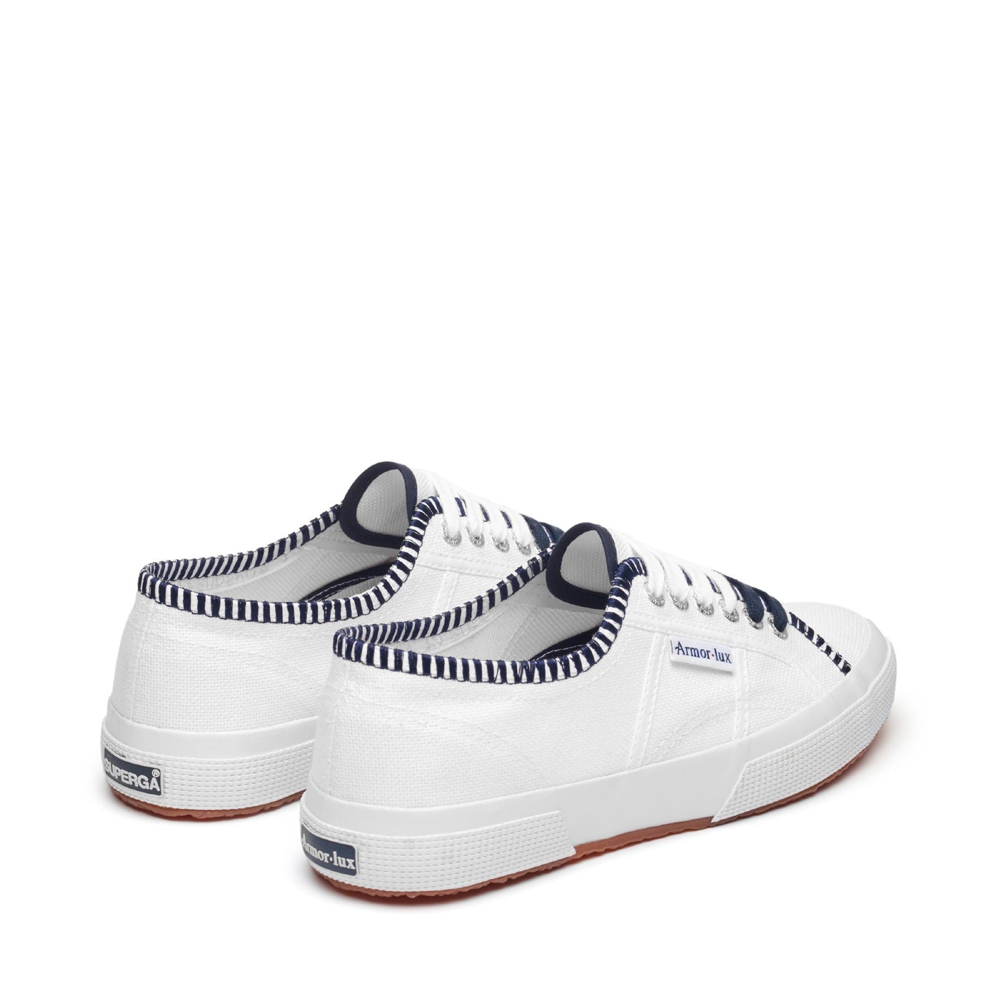 2750 COTTON EMB LINE - WHITE BLUE NAVY