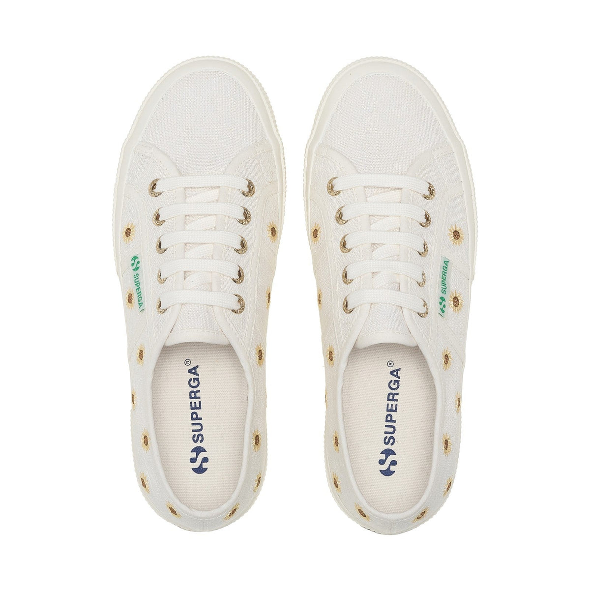 2750 EMB LINEN SUNFLOWER - WHITE AVORIO