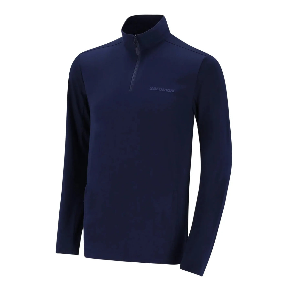 Salomon Men&#39;s Performance Run Mid 1/4 Zip Fleece Warm Athletic Layer
