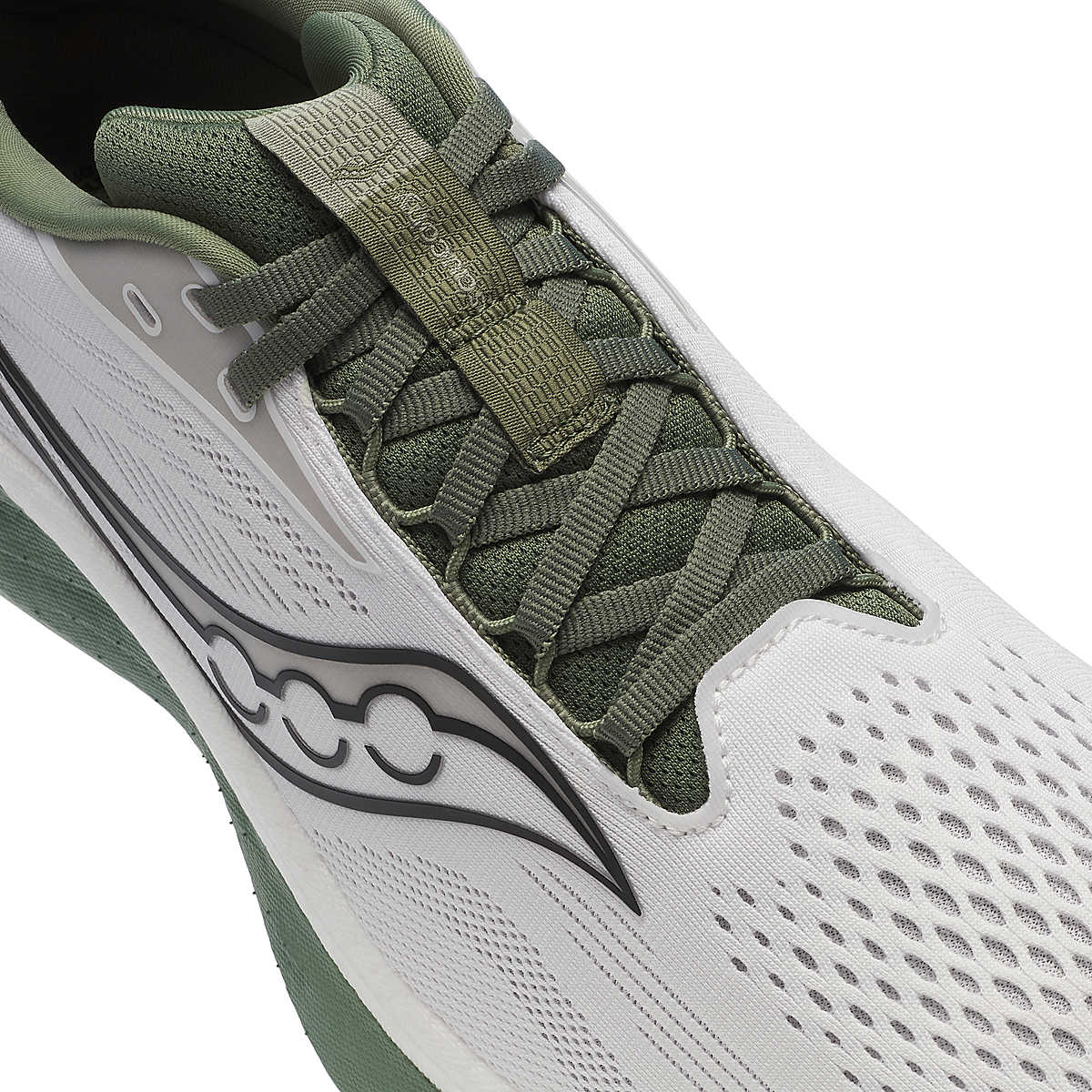 Saucony Ride 18 White | Olivine