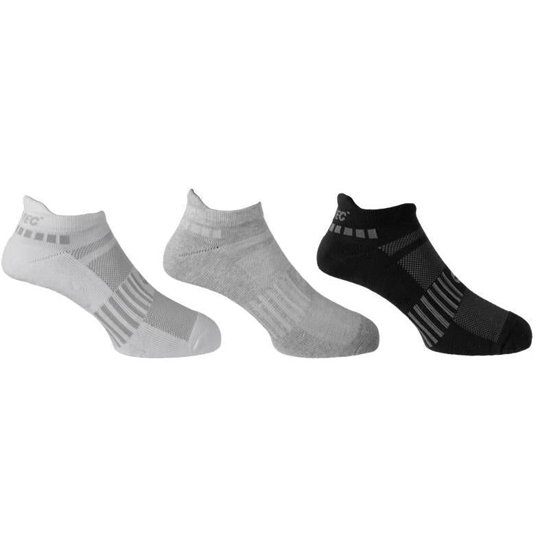 Hi-Tec Men's Cushioned Sport Performance Socks 3-Pack for Comfort