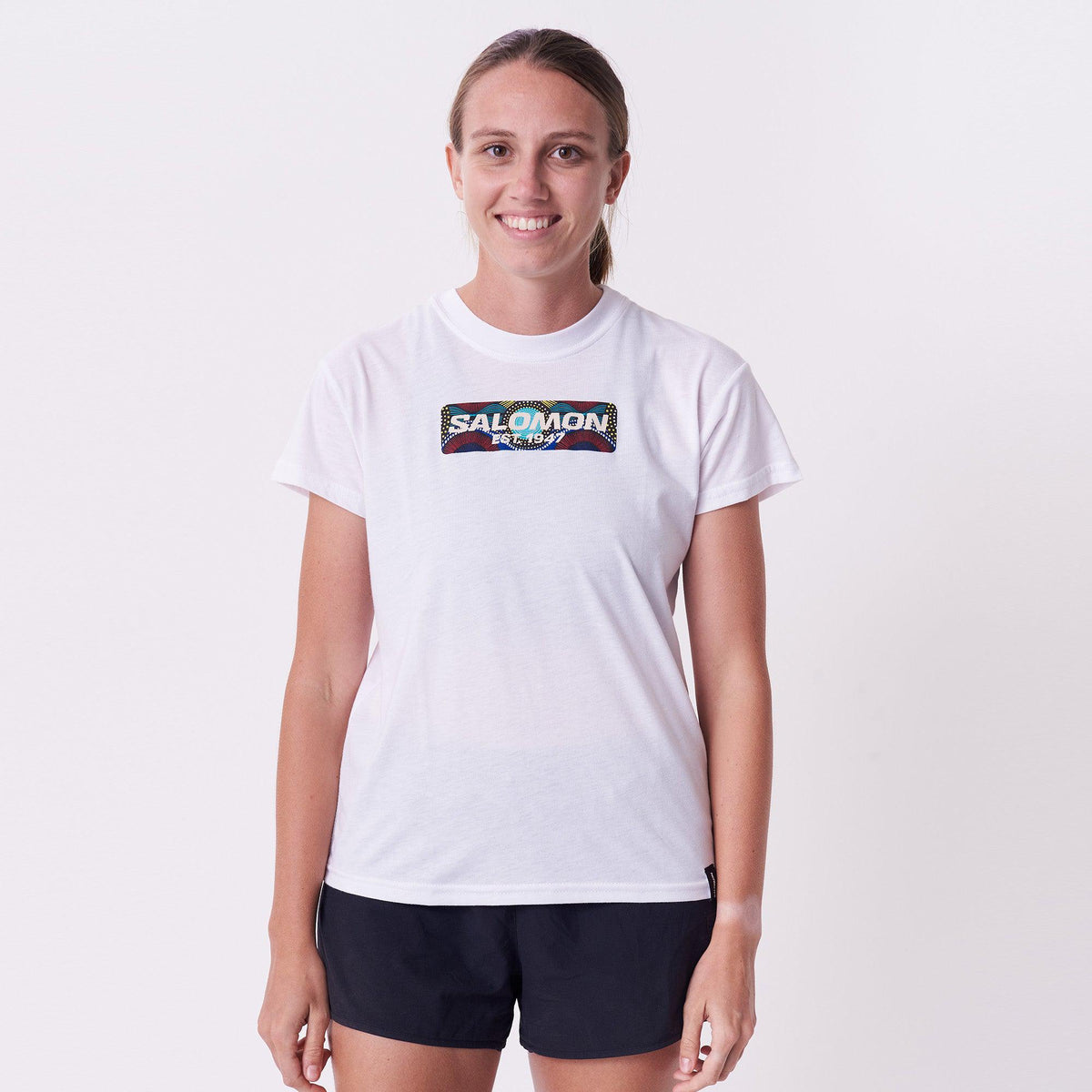 Salomon Women&#39;s Sahara Short Sleeve Tee: Lightweight, Breathable Outdoor Adventure Top