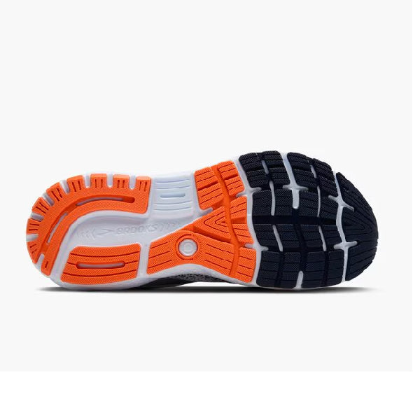 Brooks Ghost 16 White/Peacoat/Orange