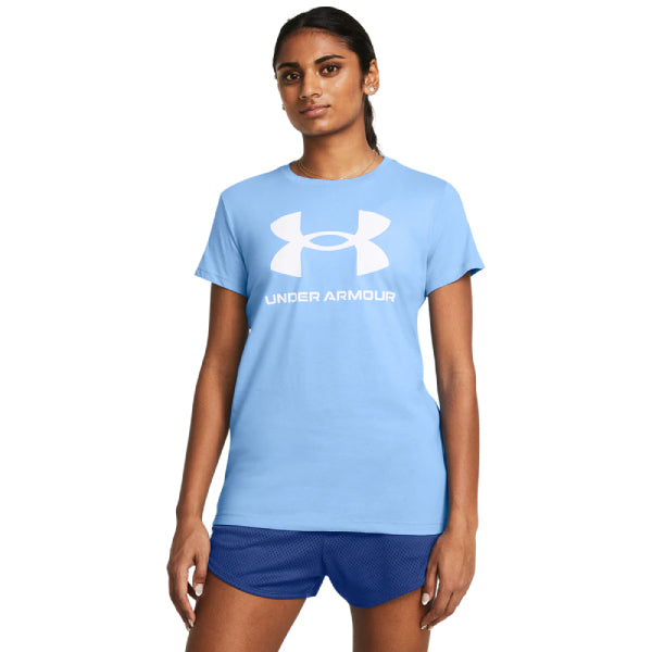 Under Armour Rival Logo Short Sleeve Blue
