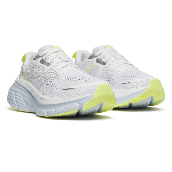 Saucony Guide 18 White/Ice Melt Blanc Wide