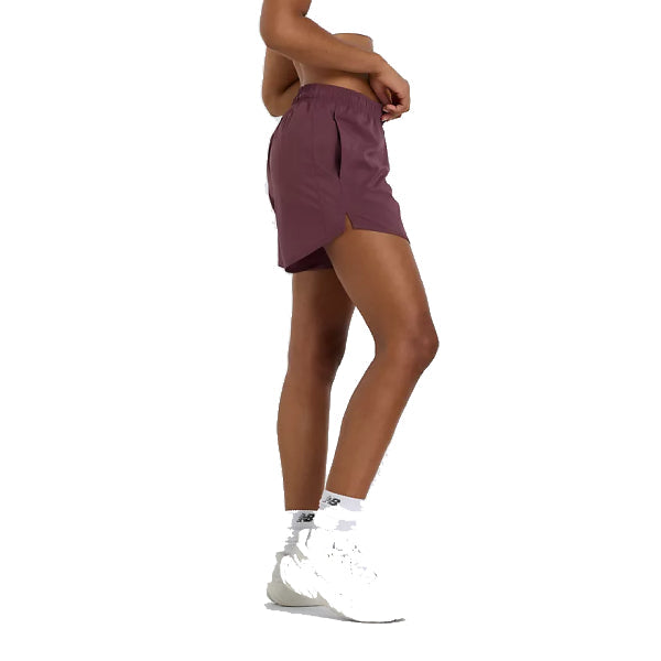 New Balance Sport Essentials Short 5&quot; Faded Plum