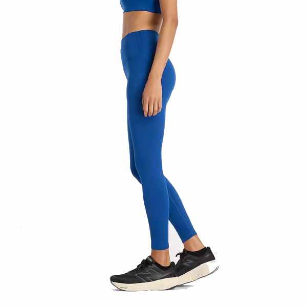 New Balance Sleek Pocket High Rise Legging 25&quot; Galaxy Blue