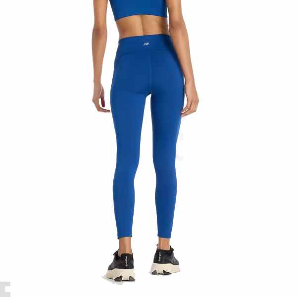 New Balance Sleek Pocket High Rise Legging 25&quot; Galaxy Blue