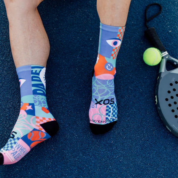 Sox Blocks Pink Padel Socks