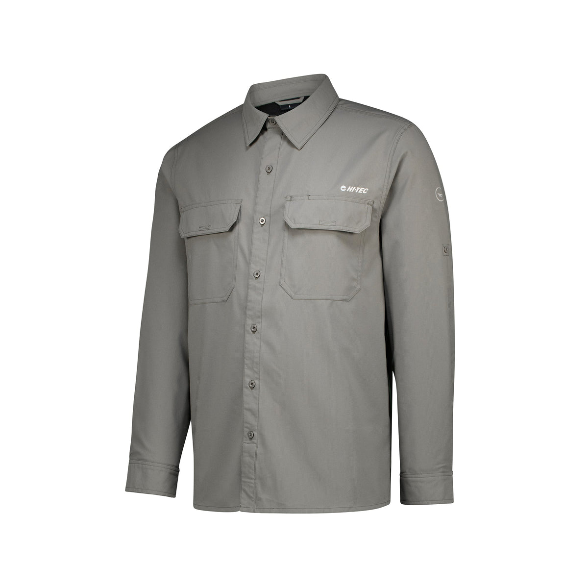 Hi-Tec Men&#39;s UV50 Quick-Dry Stretch Long Sleeve Outdoor Bush Shirt