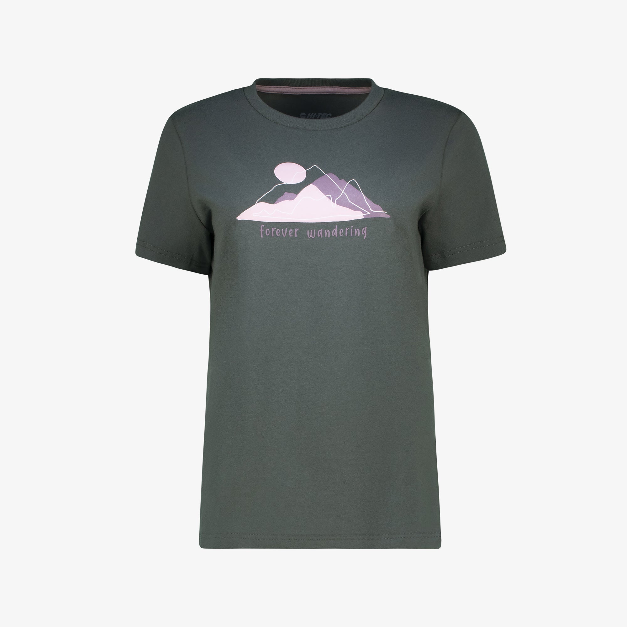 Hi-Tec Ladies Forever Wandering Tee: Soft Cotton Spandex Everyday Comfort T-shirt