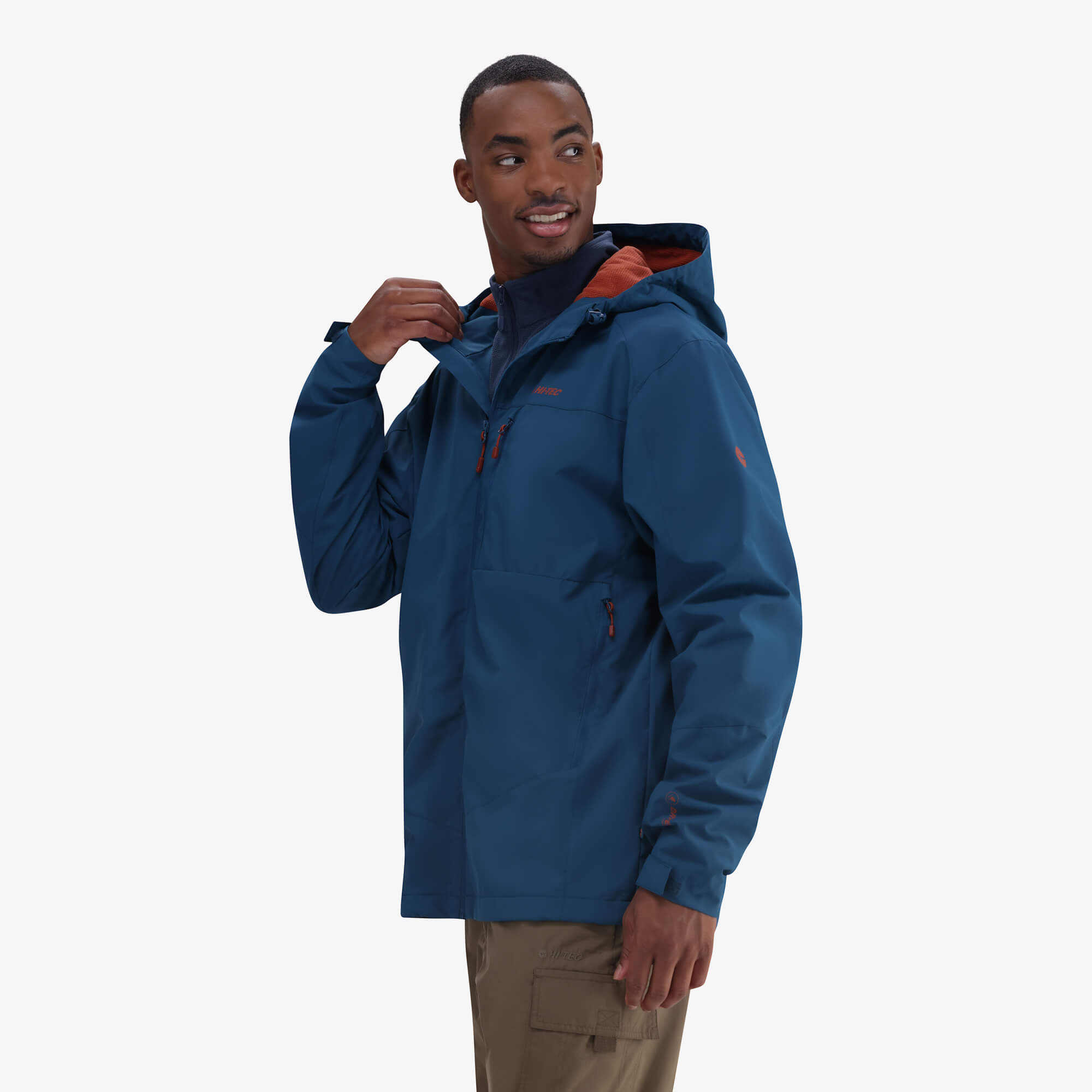 Hi-Tec Men's Adventure Waterproof DRITEC Jacket - Warm Microfleece Lined