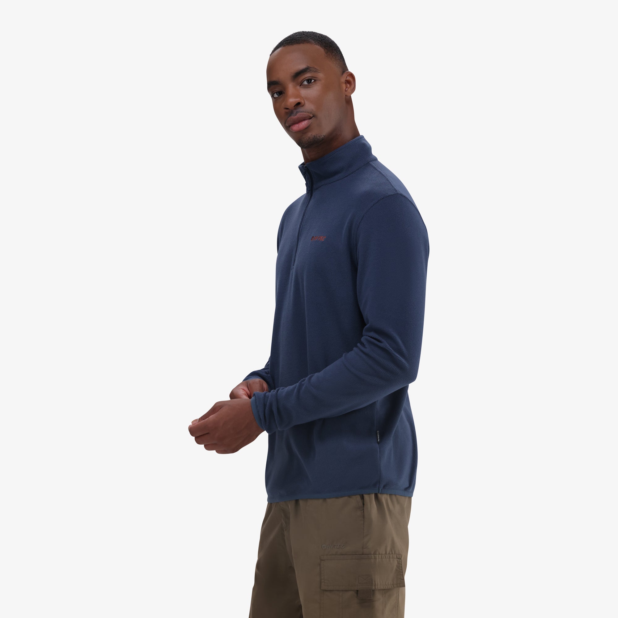 Hi-Tec Men's Tech 1/4 Zip Fleece: Warm, Performance Mid-Layer for Adventure