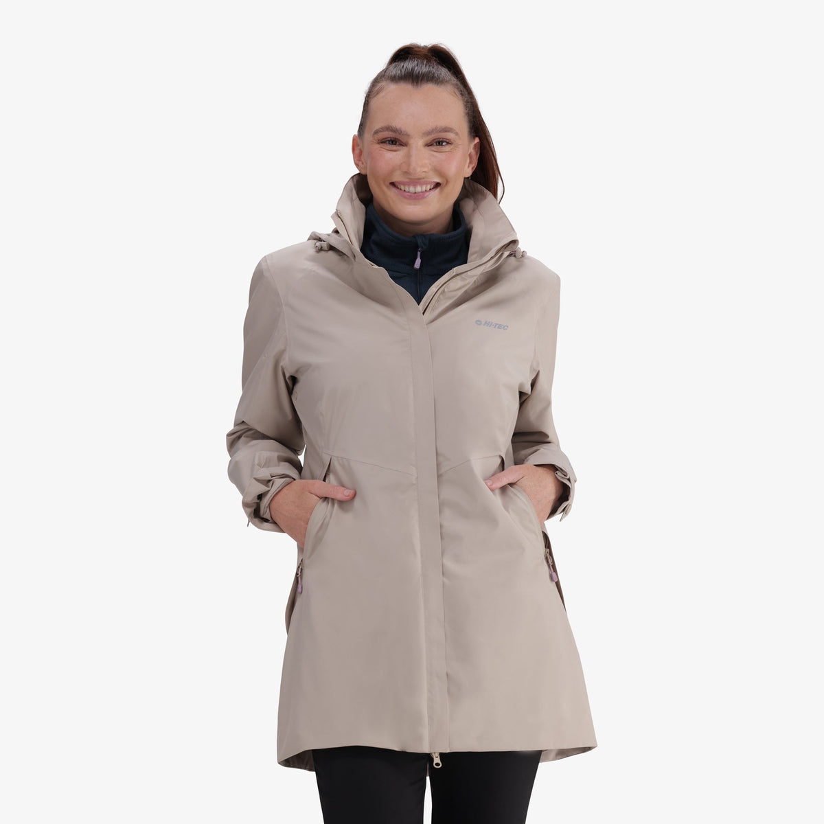 Hi-Tec Women&#39;s Waterproof Parka Jacket with Taped Seams and Hood