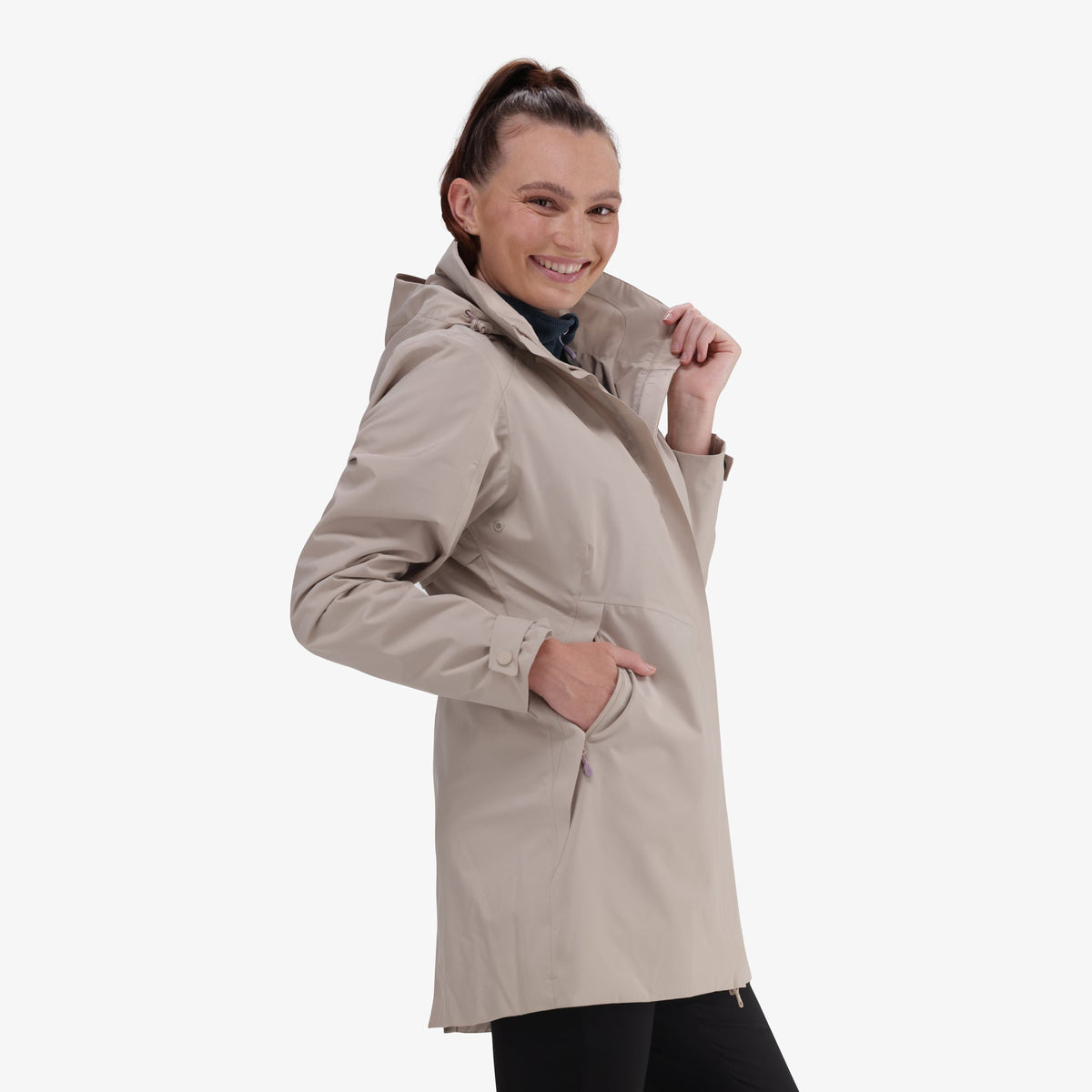 Hi-Tec Women&#39;s Waterproof Parka Jacket with Taped Seams and Hood