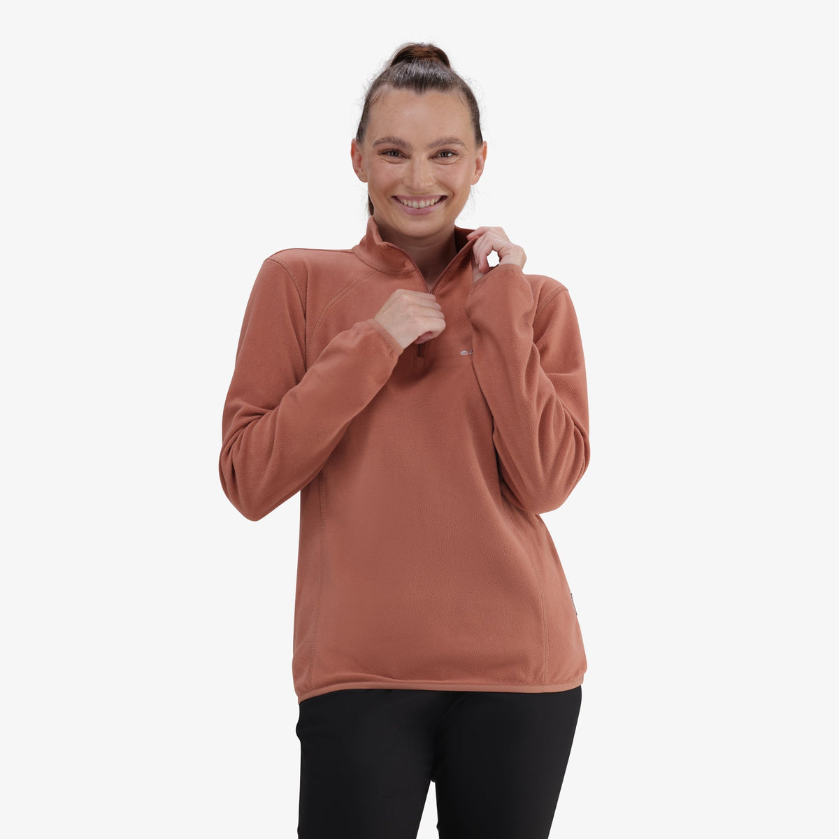 Hi-Tec Women&#39;s Performance Tech 1/4 Zip Microfleece Jacket Warm Layer