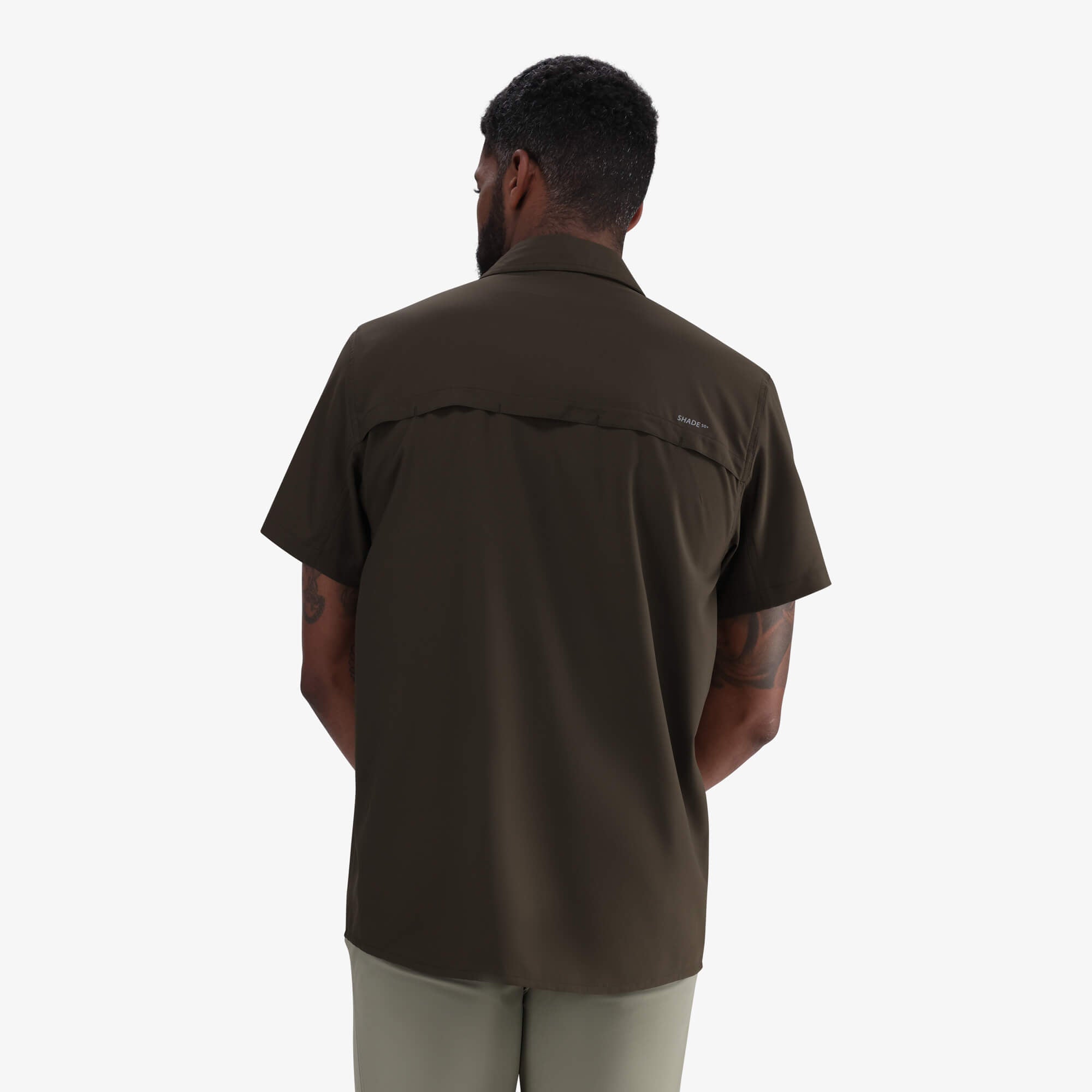 Hi-Tec Men's UV50 Quick-Dry Comfort Stretch Outdoor Short Sleeve Bush Shirt