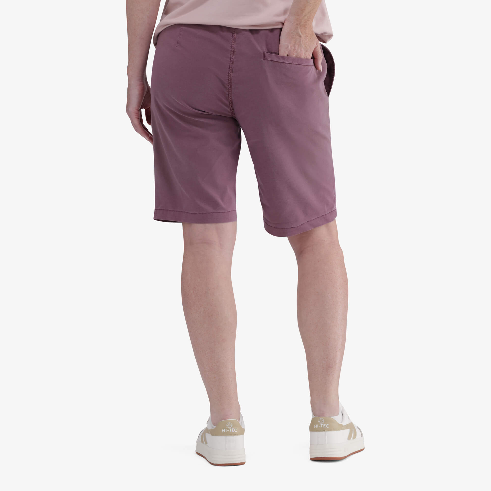 Hi-Tec Women's Everyday Volley Shorts: Comfortable Stretch Cotton Blend with Pockets