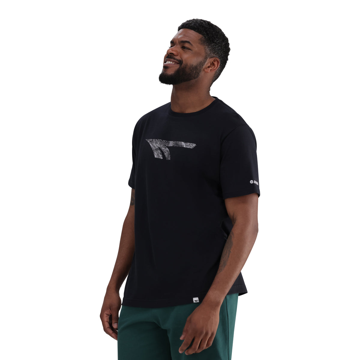 Hi-Tec Men&#39;s Contour 100% Cotton Classic Fit Round Neck T-Shirt