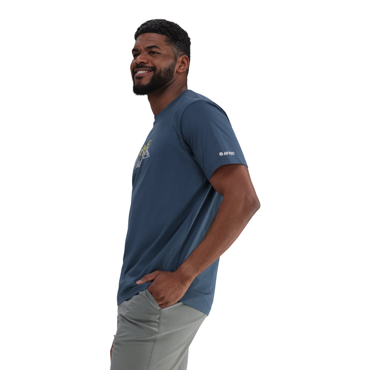 Hi-Tec Men&#39;s 100% Cotton Graphic Expedition T-Shirt for Comfort