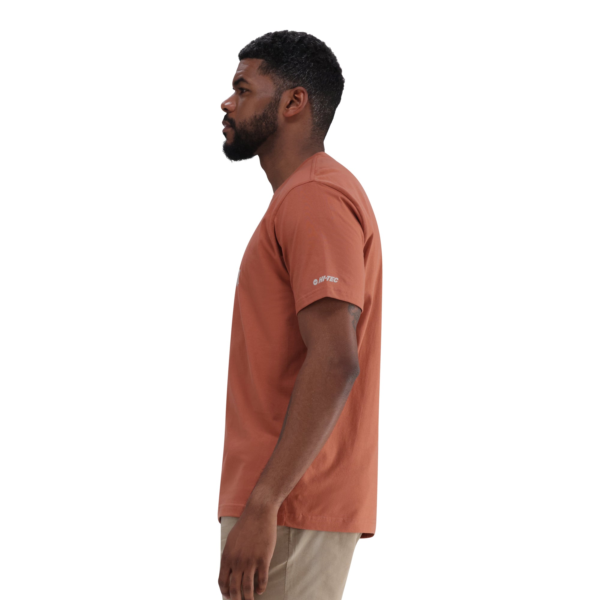 Hi-Tec Men's Urban Explorer Chutney Cotton Graphic Tee - Classic Comfort