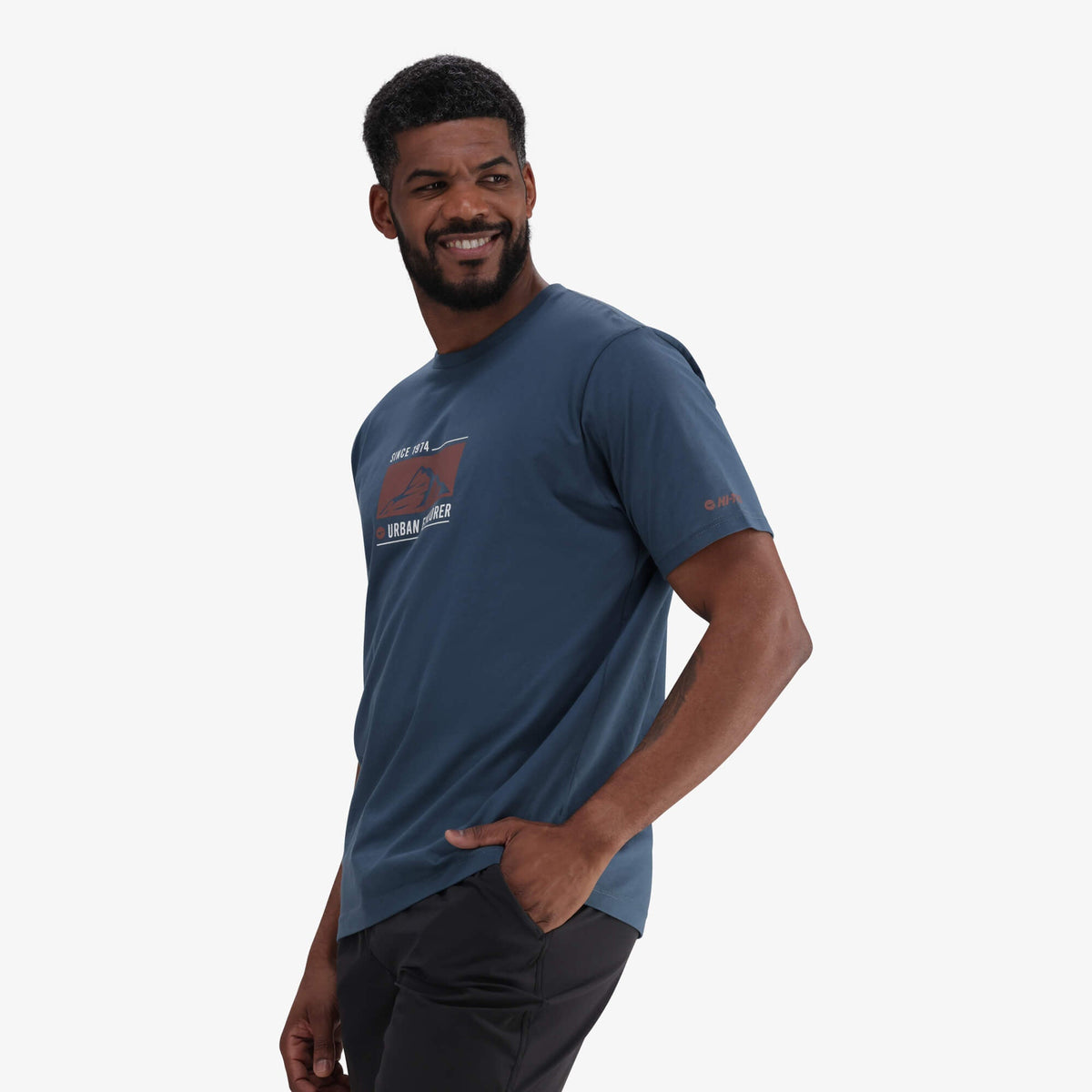 Hi-Tec Men&#39;s 100% Cotton Seeker Graphic Tee – Stargazer Comfortable Casual Style