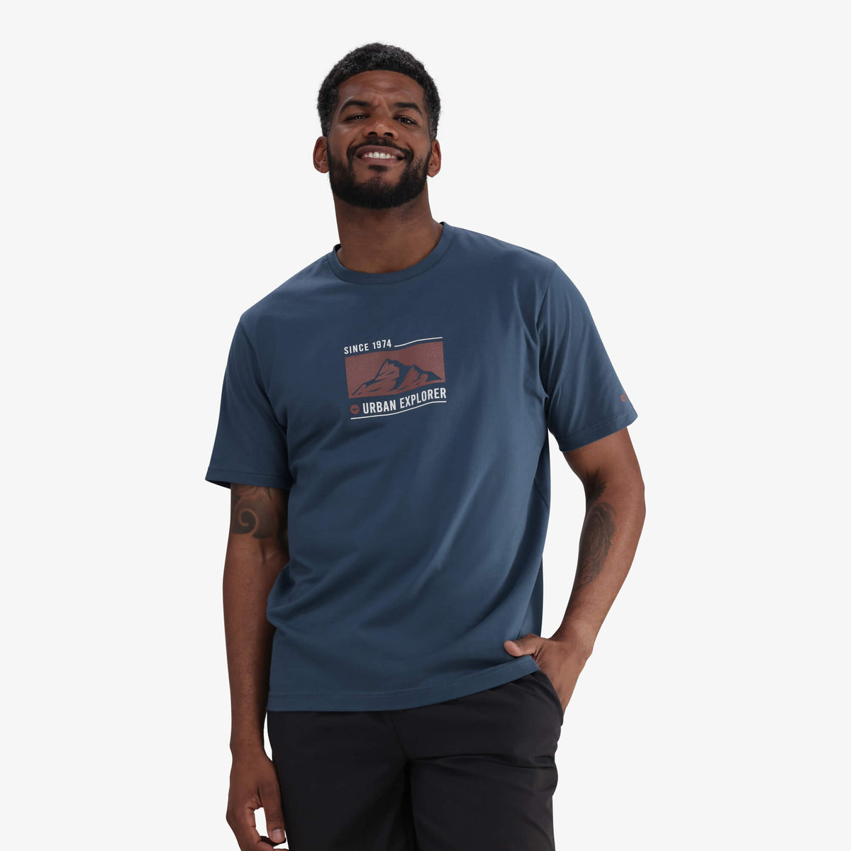 Hi-Tec Men&#39;s 100% Cotton Seeker Graphic Tee – Stargazer Comfortable Casual Style