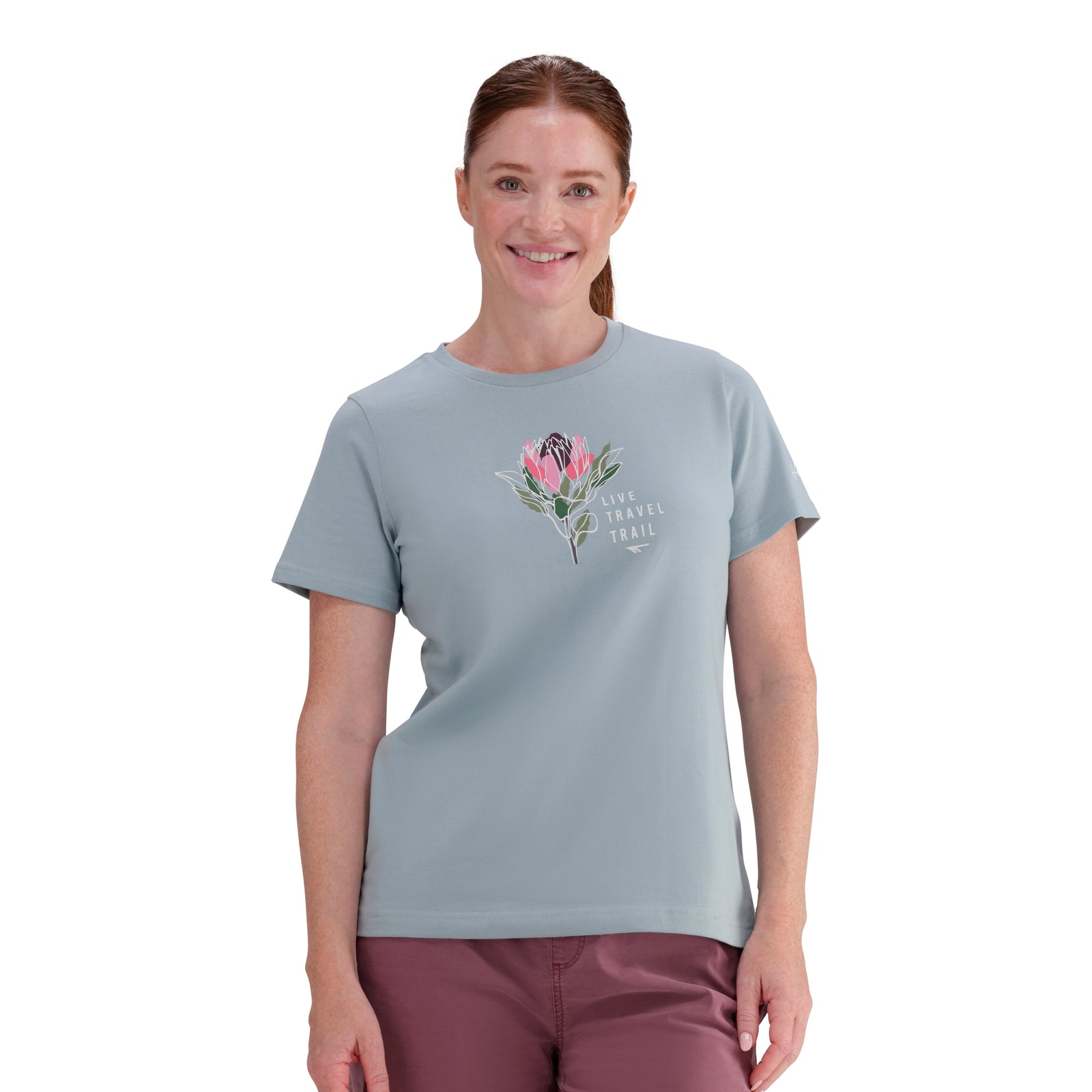 Hi-Tec Women's Soft Cotton Travel T-Shirt: Flexible Comfort & Stylish Design