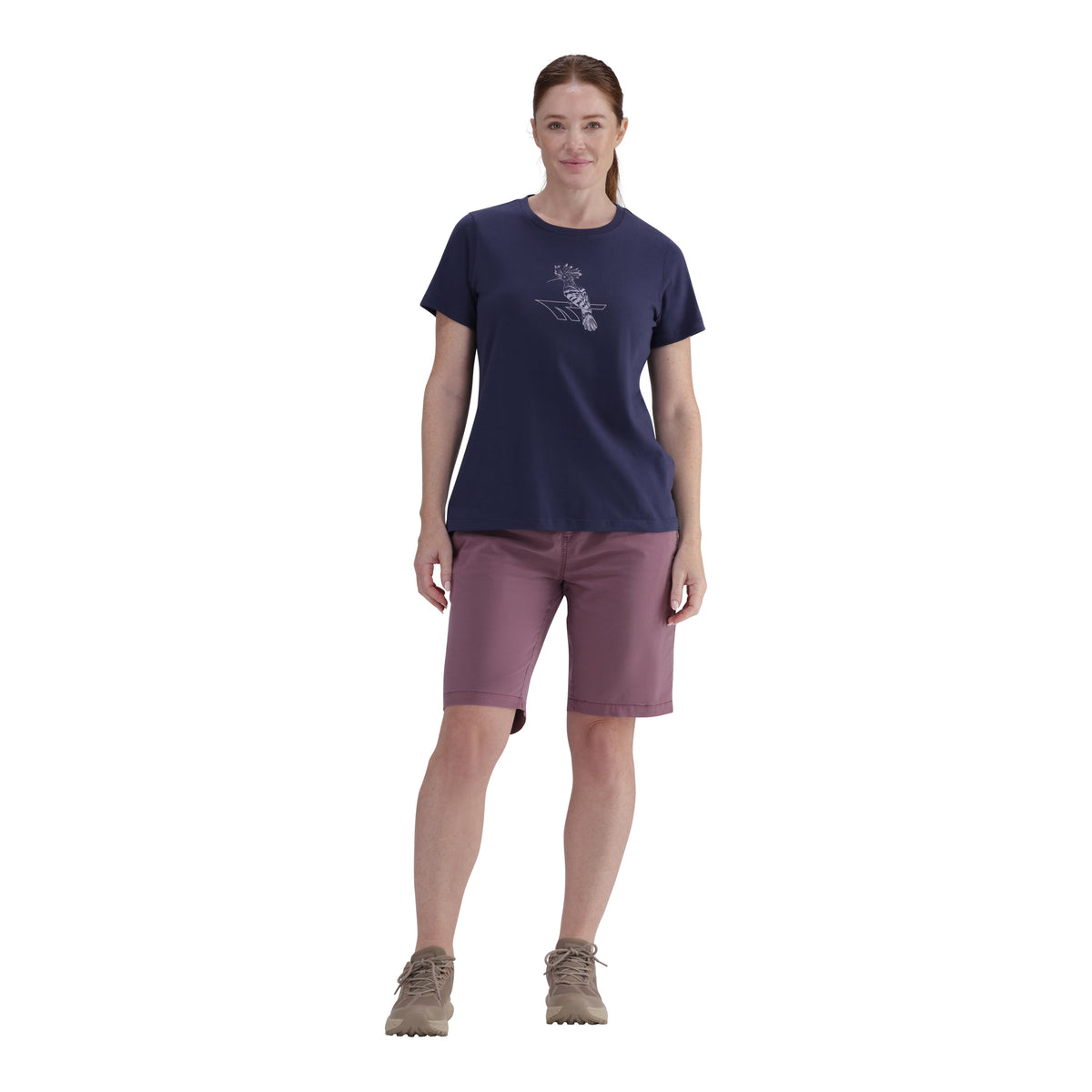 Hi-Tec Ladies Birdsong Pure Cotton T-Shirt - Comfortable, Stylish, Playful Design
