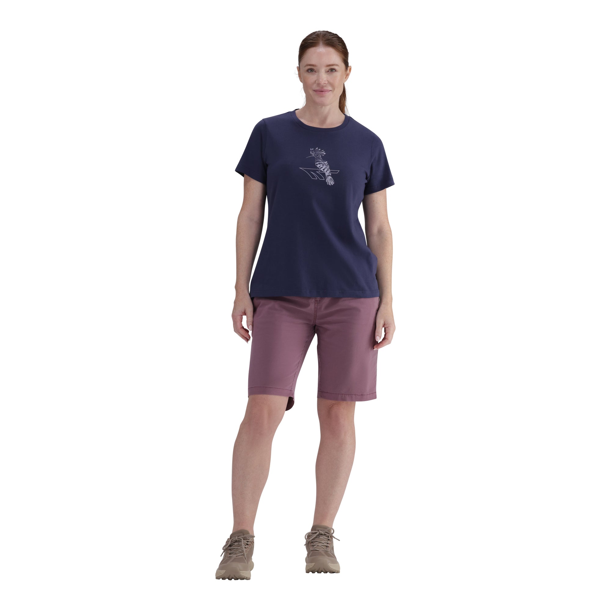Hi-Tec Ladies Birdsong Pure Cotton T-Shirt - Comfortable, Stylish, Playful Design