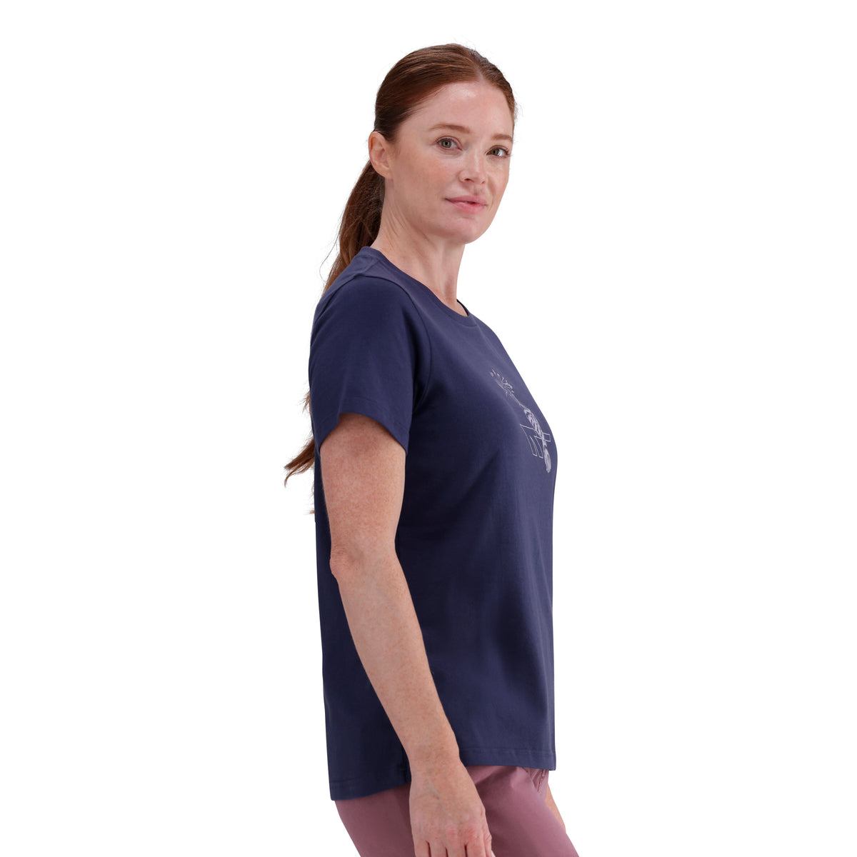 Hi-Tec Ladies Birdsong Pure Cotton T-Shirt - Comfortable, Stylish, Playful Design