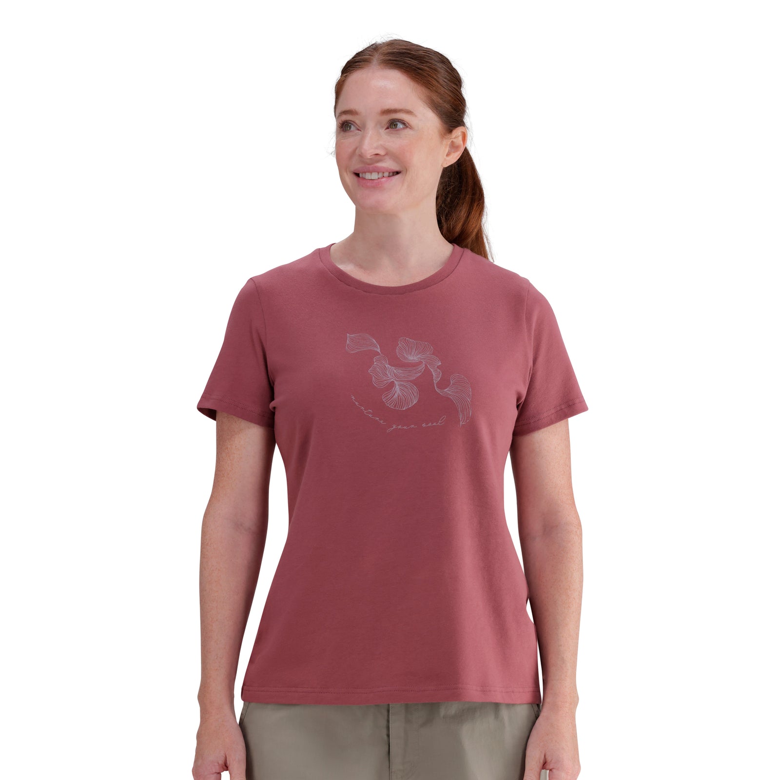 Comfortable, Stylish 100% Cotton Ladies Zen T-Shirt with Extra Stretch