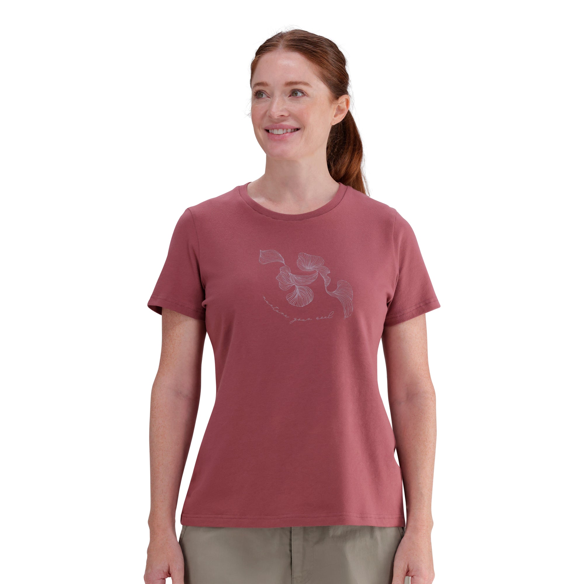 Comfortable, Stylish 100% Cotton Ladies Zen T-Shirt with Extra Stretch