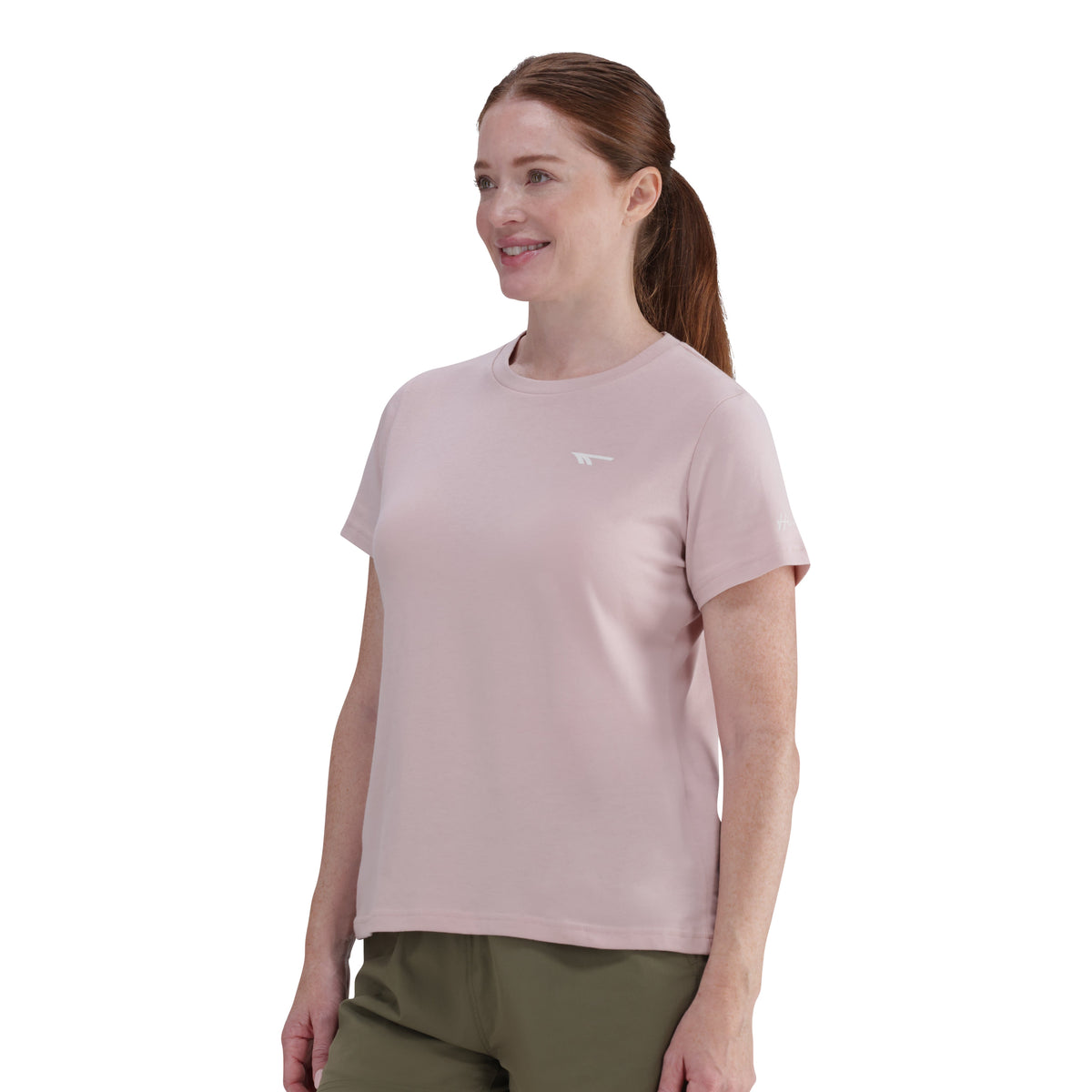 Hi-Tec Women&#39;s Mountain Life Cotton Stretch Tee, Vibrant Violet Ice Color