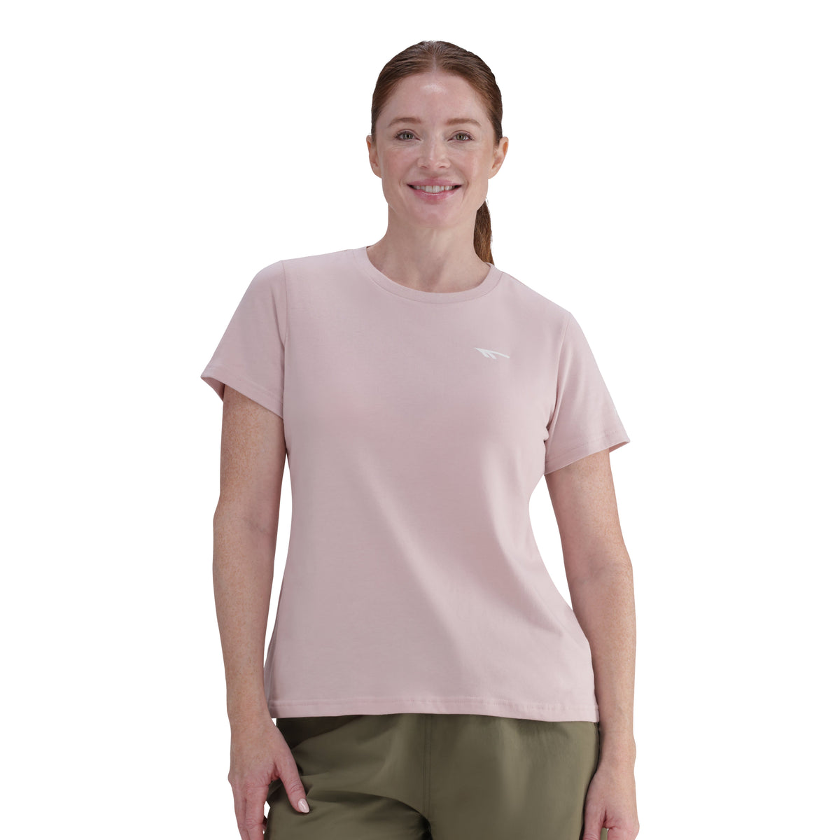 Hi-Tec Women&#39;s Mountain Life Cotton Stretch Tee, Vibrant Violet Ice Color