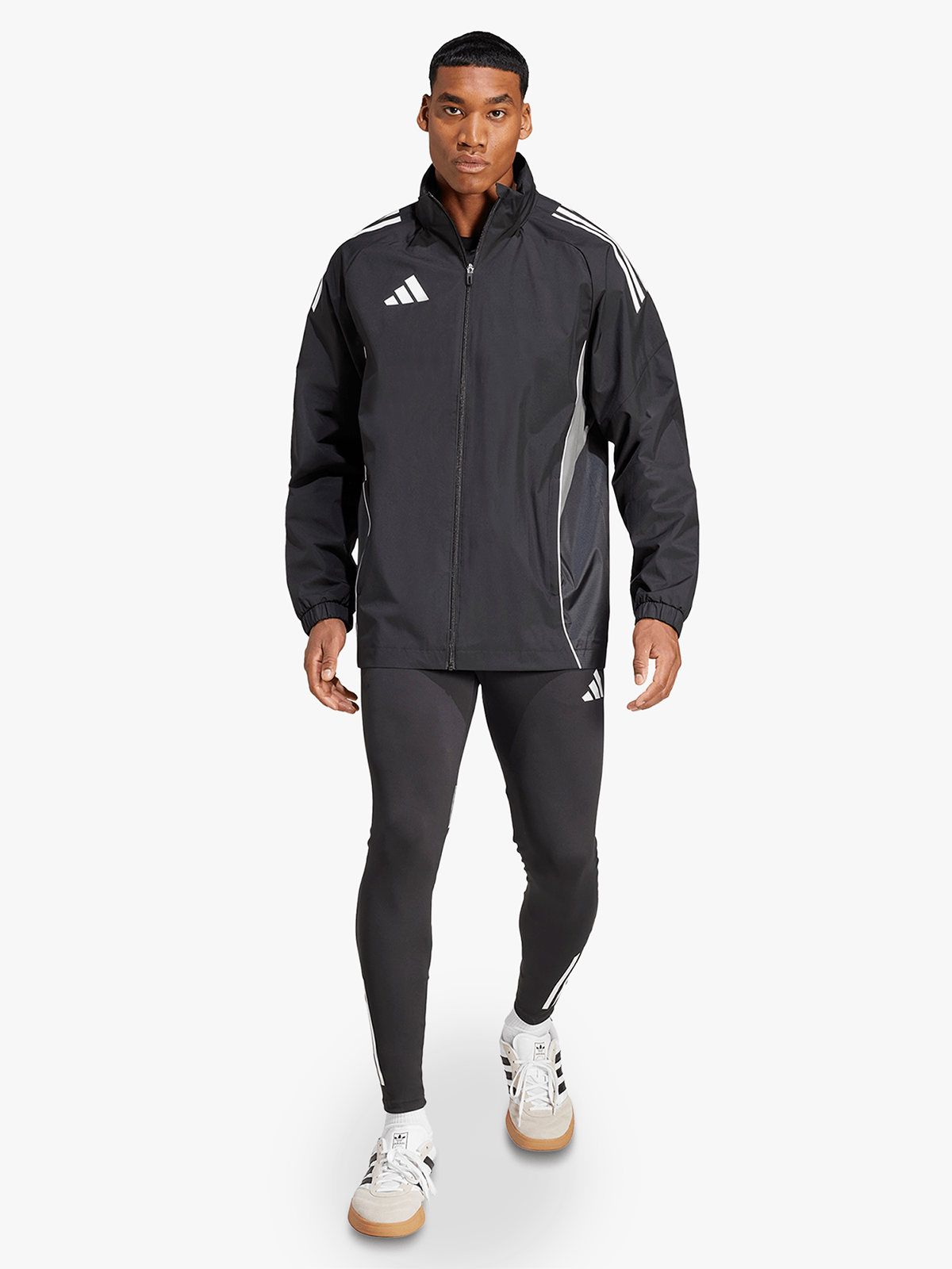 Adidas Men's Orlando Pirates Training Tiro 25 Black/White Full-Zip Performance Jacket