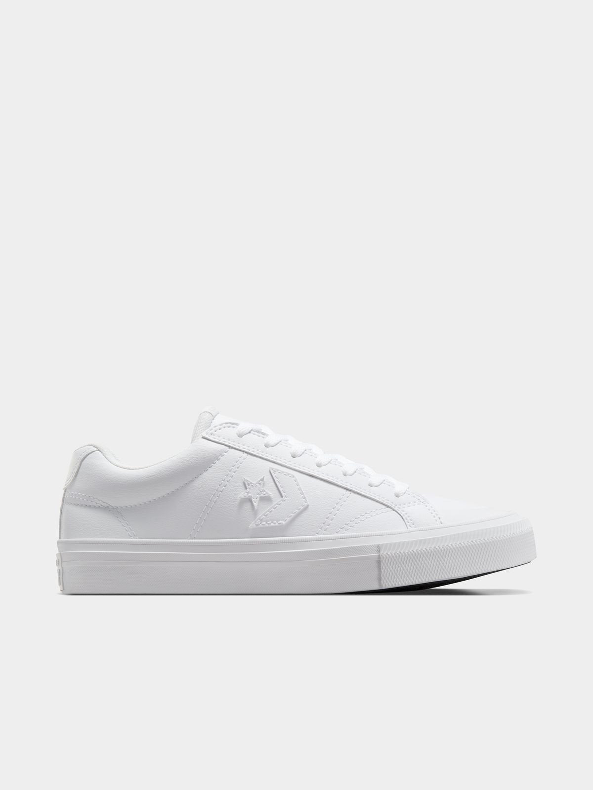 Converse Men&#39;s White Faux Leather Low-Top Sneakers for Everyday Comfort Style