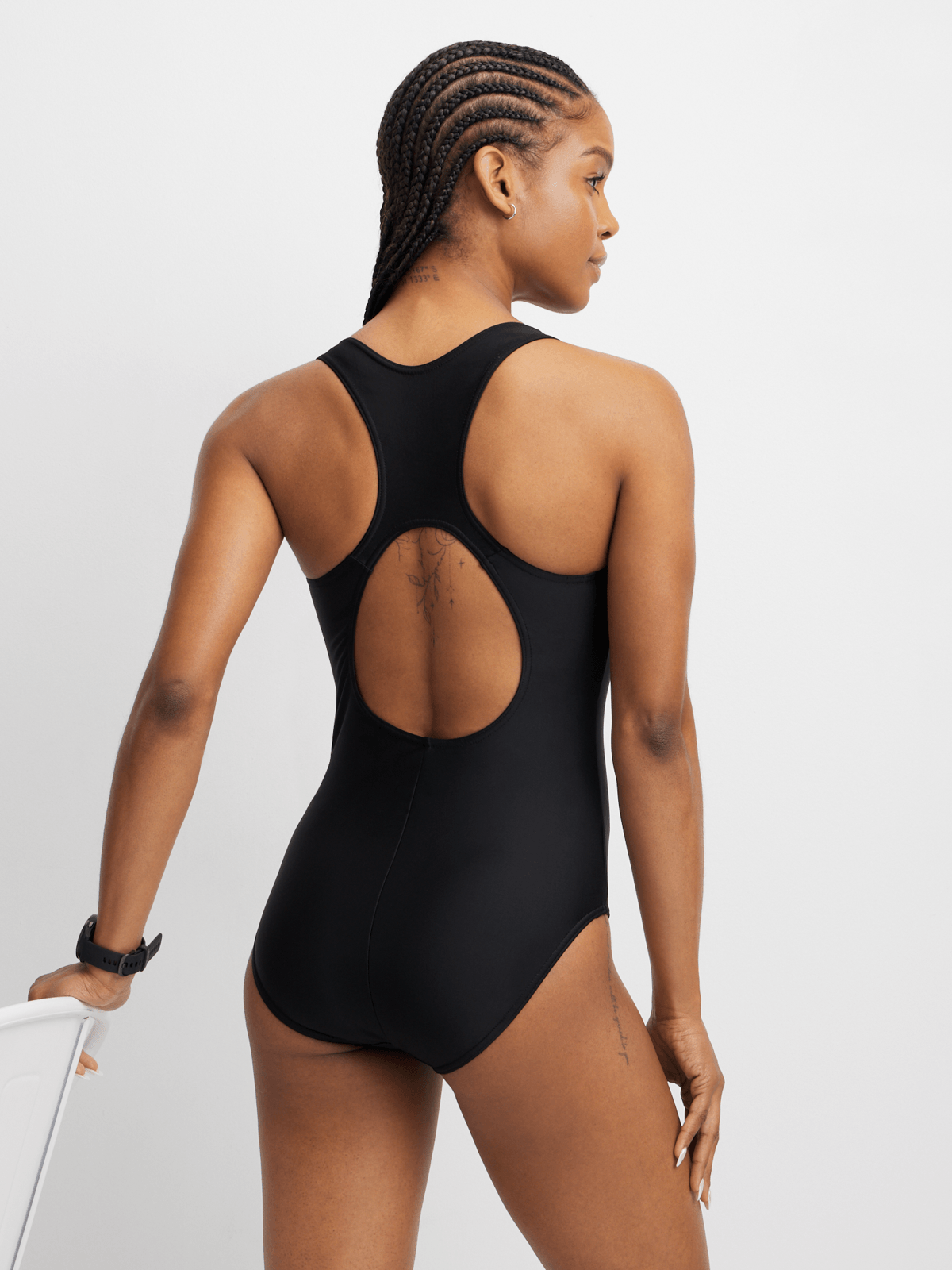 Women&#39;s TS KB Performance Racerback One-Piece Swimsuit - Sleek Black Design