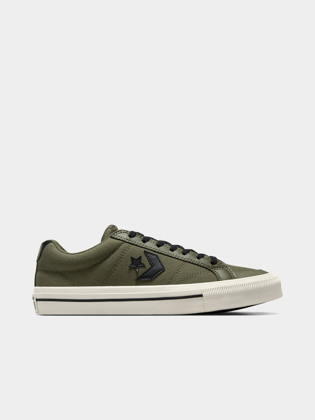 Converse Men&#39;s Sport Casual Khaki Black Sneakers: Durable Canvas, Iconic Style, Comfort