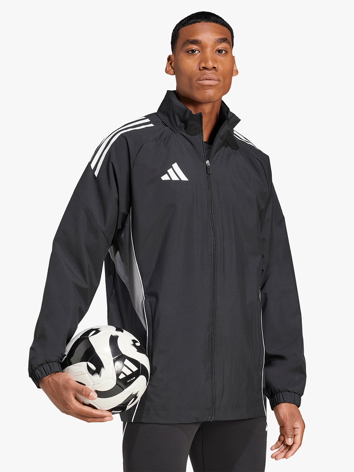 Adidas Men&#39;s Orlando Pirates Training Tiro 25 Black/White Full-Zip Performance Jacket