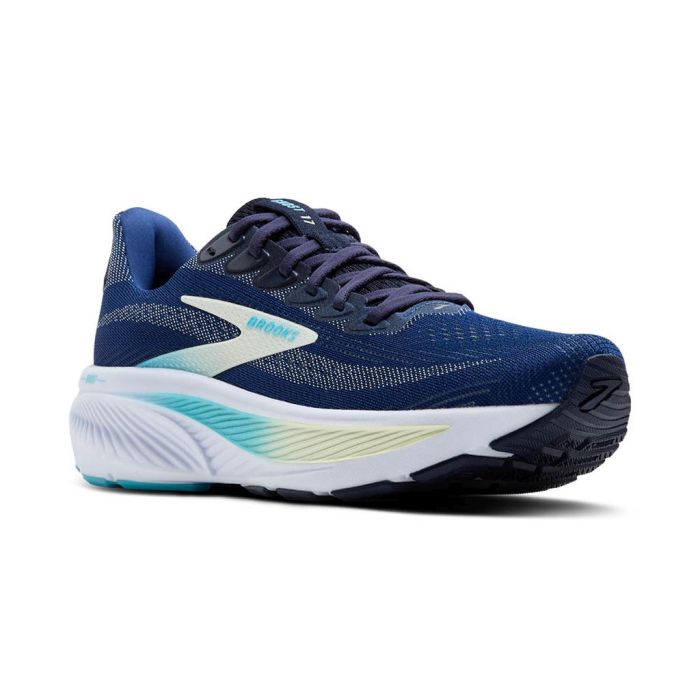 Brooks Ghost 17 Navy/Green/Turquoise Wide 2e