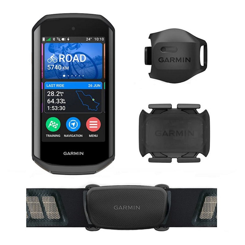 Garmin Edge 1050 Ultimate GPS Cycling Computer Bundle with Sensors &amp; HRM