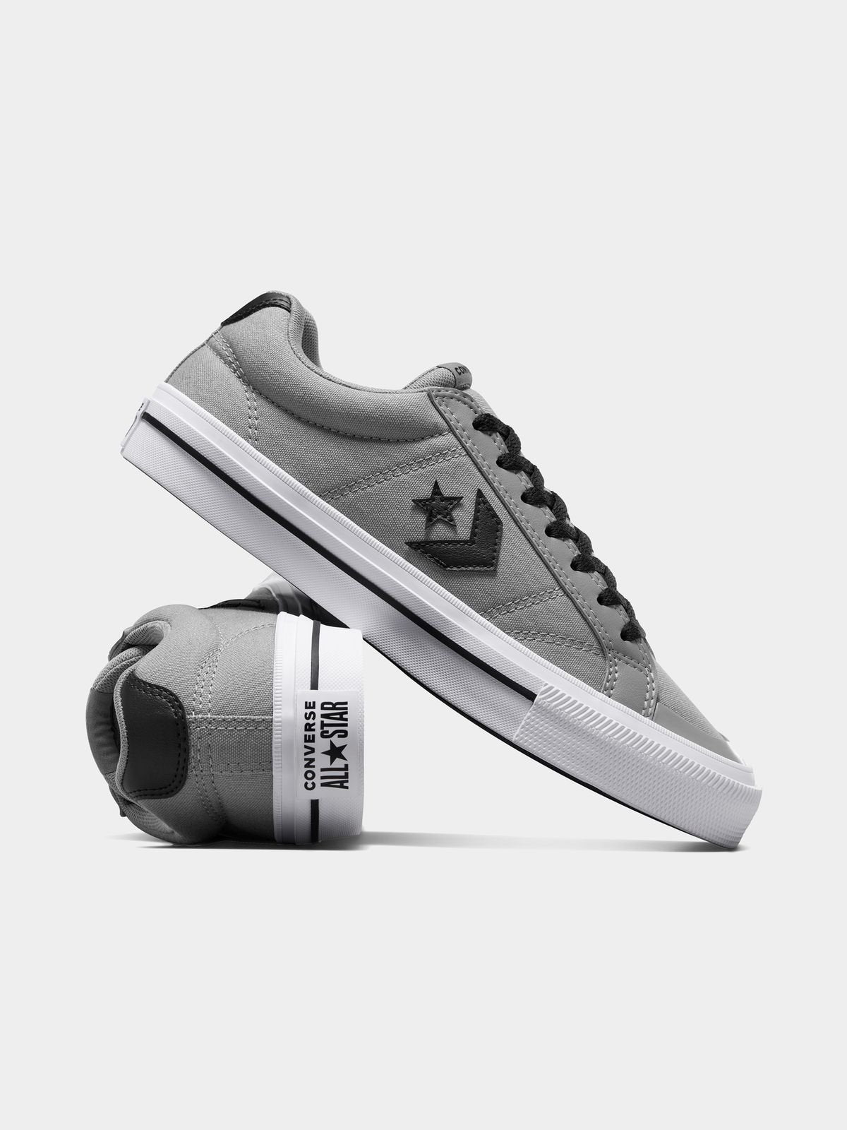 Versatile Converse Men&#39;s Sport Casual Sneakers: Stylish Grey, Black, White Suede Comfort