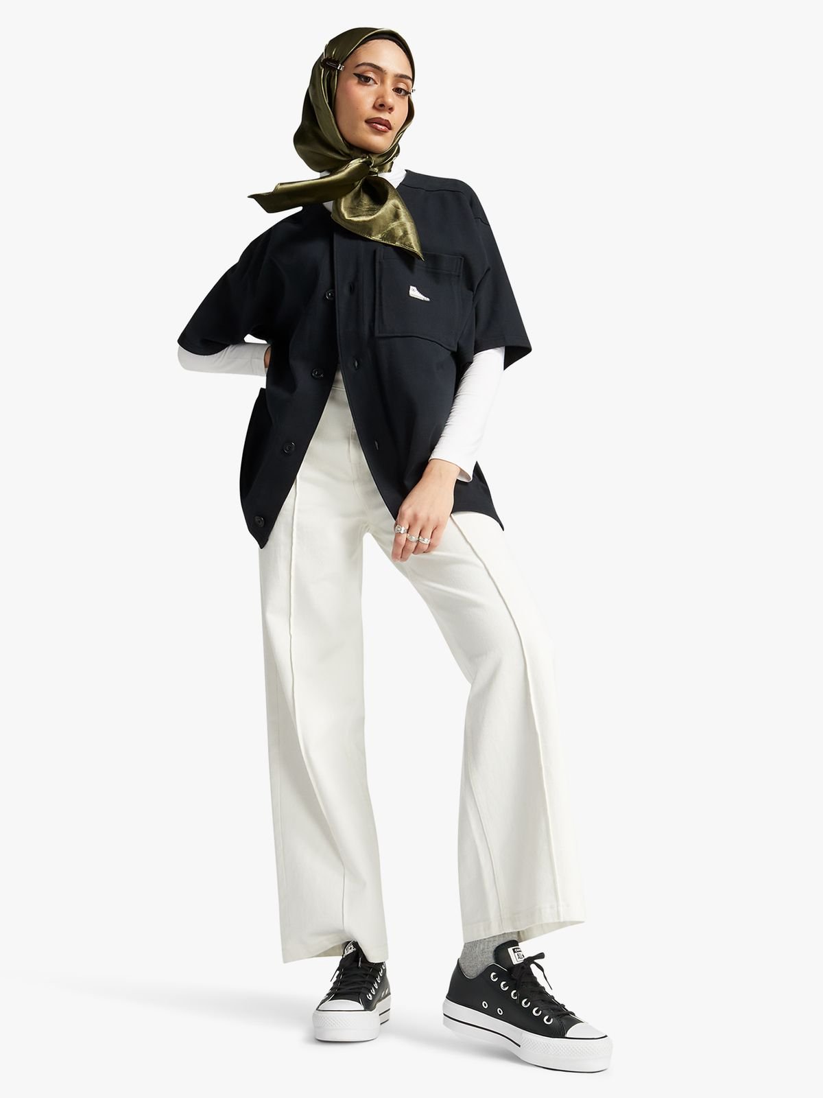 Elevated Women&#39;s Converse All Star Lift Leather Black Platform Sneakers for Modern Style