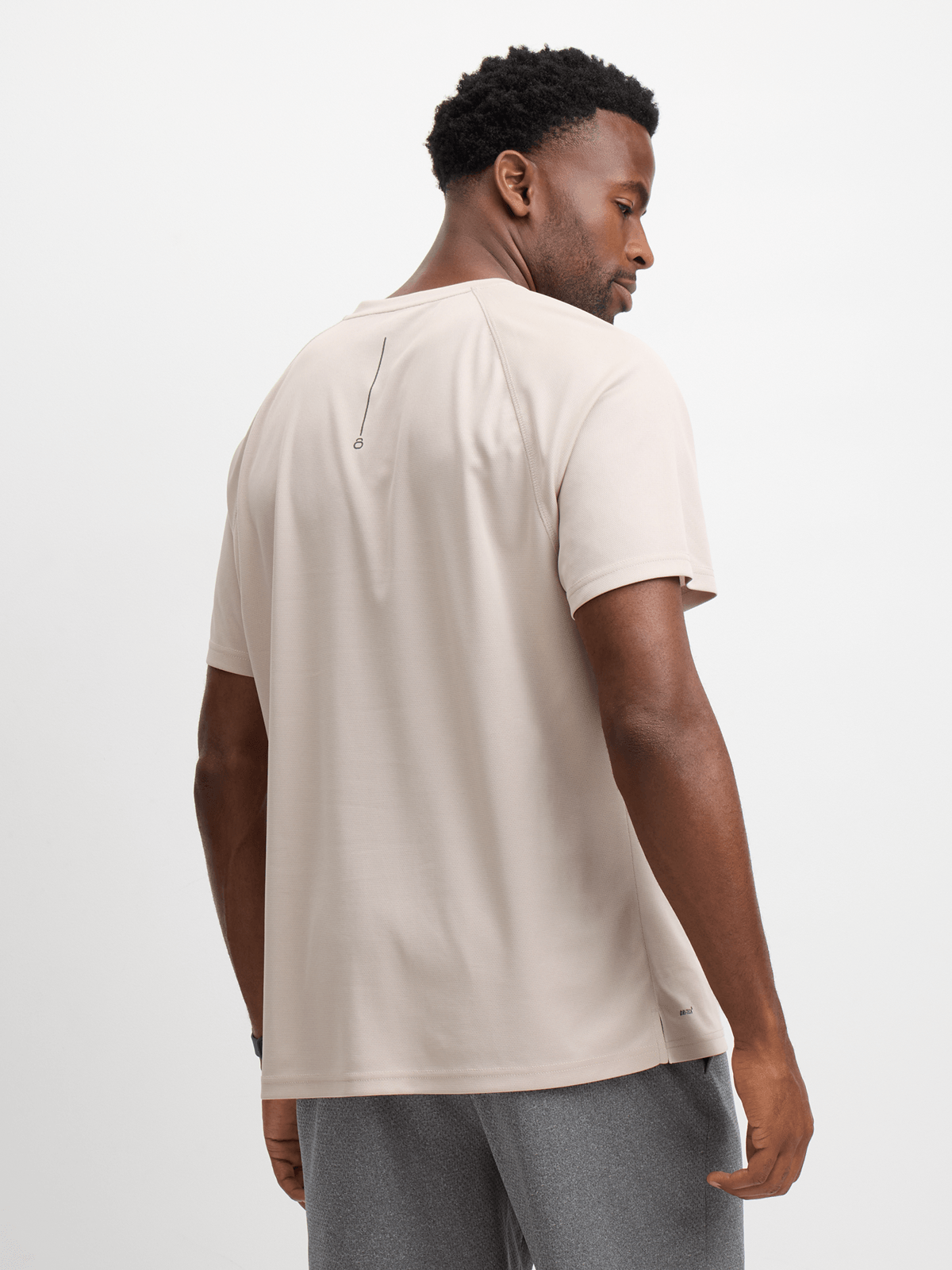 Men's Performance Legacy Stone Tee: Moisture-Wicking, UV Protection, Reflective Accents