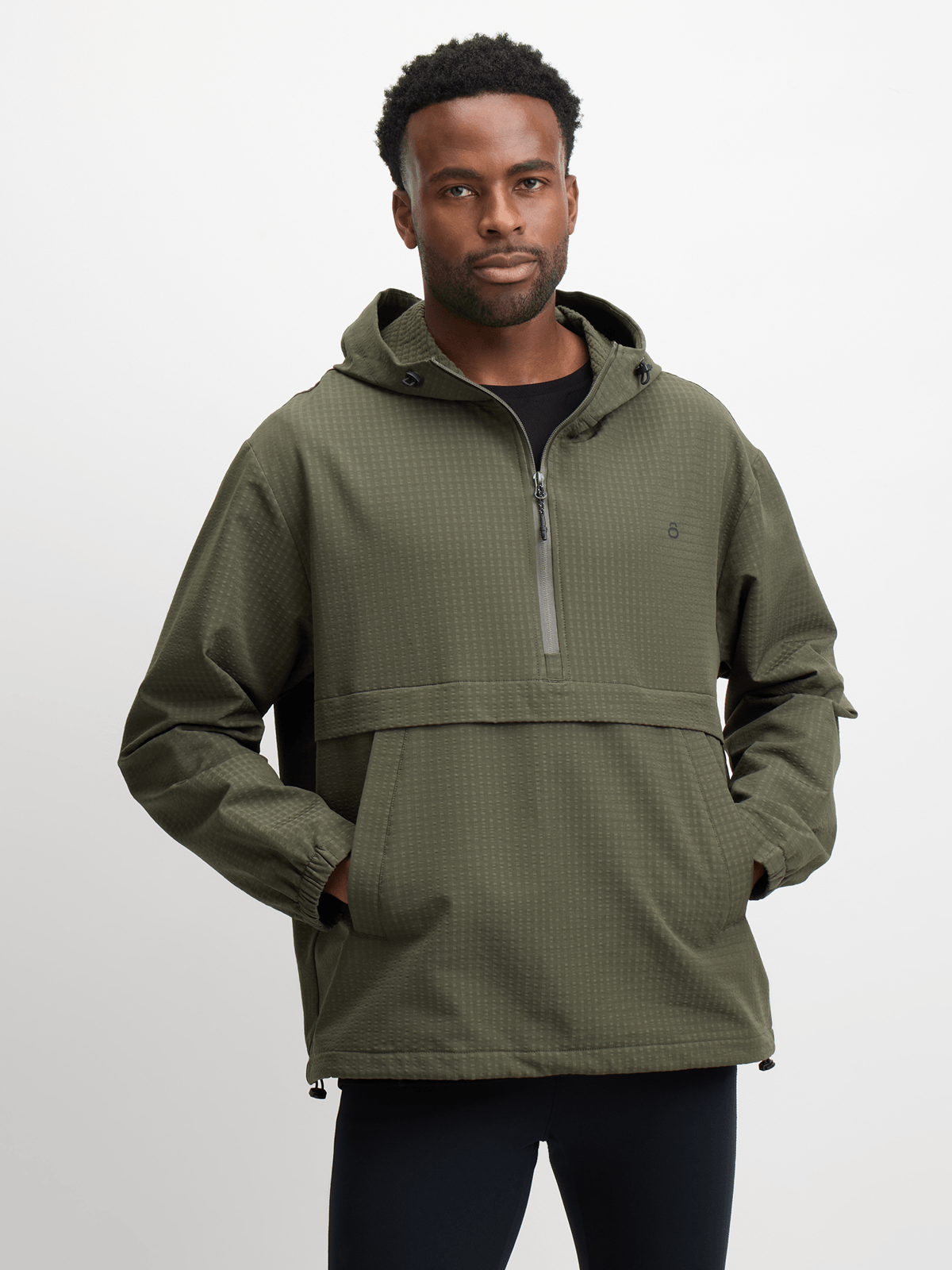 Stylish Men&#39;s Hybrid Textured Zip-Through Fatigue Jacket for Dynamic Lifestyles