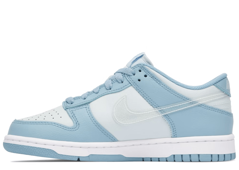 NIKE DUNK LOW CLEAR BLUE SWOOSH