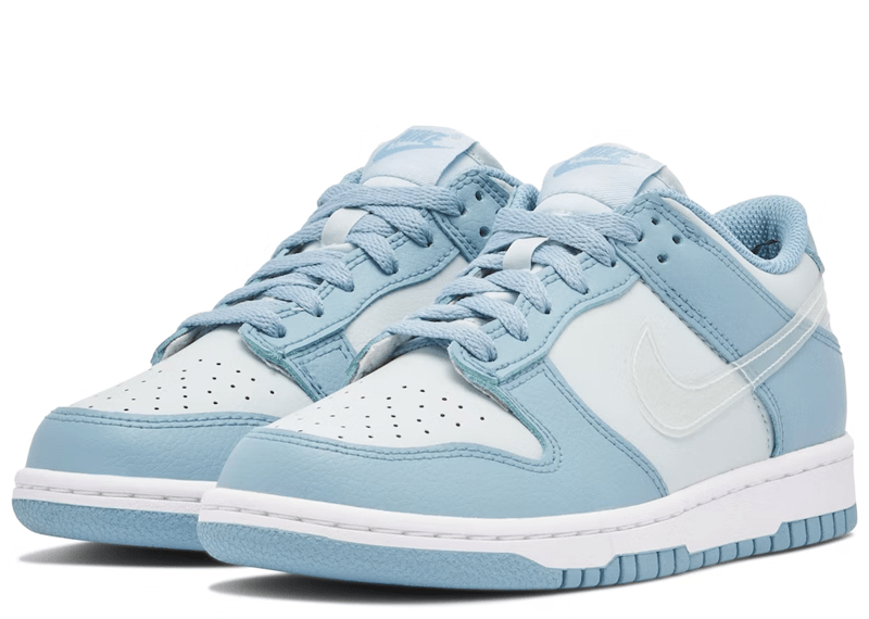 NIKE DUNK LOW CLEAR BLUE SWOOSH