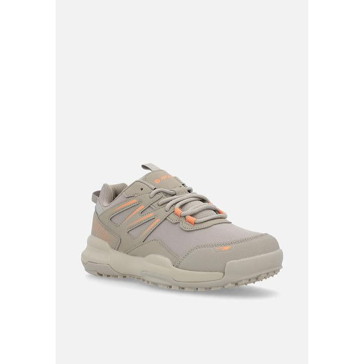 Hi-Tec Women&#39;s Tempest Breathable Mesh Comfort Sneakers - Taupe/Cork Stylish Everyday Footwear